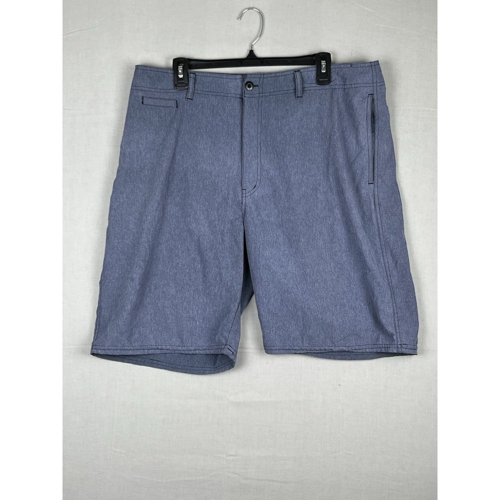 Mens Ocean Current Hybrid Shorts Size 36 Blue Stretch Surf Casual